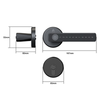 Cerradura Electrónica Digital para Puerta de Dormitorio - Aplicación Tuya, Modelos 8445/8550/7255, Multi-Access