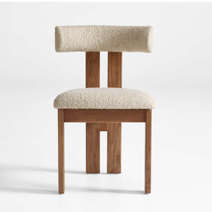 Hôtel et restaurant modernes dinant le matériel en bois de chaises et le tissu crème pour des meubles de salle à manger - Product Image 4