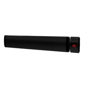ELCON ARH 30R Radiateur électrique radiant télécommandé 3000W Technologie à ondes longues Thermostat intégré Aluminium noir 1630mm - Product Image 3