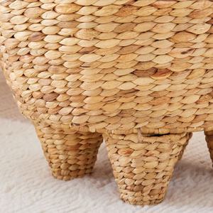 ตะกร้าเก็บผักตบชวารูปสัตว์,ตะกร้าโบราณใช้ในบ้าน - Product Image 3