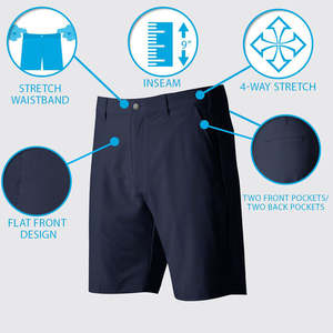 Short de golf extensible respirant à séchage rapide pour hommes 100% coton Design solide Cargo de sports de plein air d'été - Product Image 6