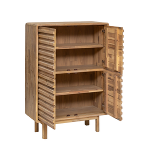 Aparador alto de madera de acacia Marin - Product Image 3