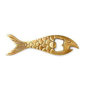 Ouvre-bouteille de bière de poisson d'or en laiton pur, ouvre-bouchon de bouteille - Product Image 2