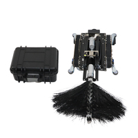 Robot de nettoyage de conduits d'air HVAC PCS-350III avec télécommande, brosse rotative et aspiration