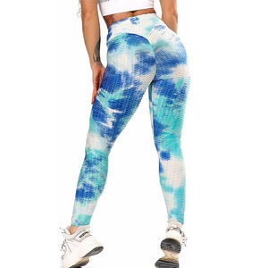 Pantalon de sport pour femmes de haute qualité, sur mesure, avec taille mi-haute et fermeture élastique, design uni - Product Image 5