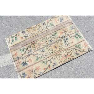 Tapis Vintage en Laine Turque 23X31 pieds Beige & Vert Patchwork Design Plat Tissage Technique pour Décorations de Salon - Product Image 2