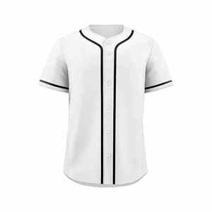 Maillot de baseball 100 % polyester de haute qualité, logo personnalisé, impression numérique, séchage rapide, antibactérien, évacuation de l'humidité, respirant - Product Image 1
