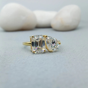 Anillo de Compromiso y Boda Clásico de Oro Rosa con Diamante Cultivado en Laboratorio de 1.5ct para Mujer, Oro de 14k/18k - Product Image 1