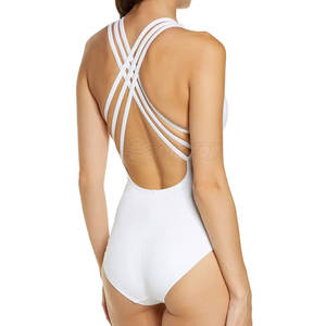 White Color Made In Best Material Casual Wear <b>Swimming</b> Suit Latest Design Best Quality Women <b>Swimming</b> Suit - Product Image 6