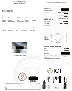 1,5 Ct Color D Incoloro Redondo Brillante Excelente Corte Diamante cultivado en laboratorio-Claridad VVS2, Certificado IGI - Product Image 4