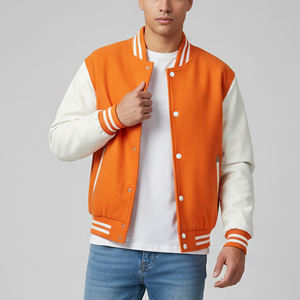 Nouvelle arrivée, veste varsity à capuche en laine de haute qualité, 100% laine, imperméable, respirante, doublée de laine, pour homme, logo personnalisé sur le devant - Product Image 2