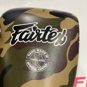 Guantes de Boxeo Fairtex de Último Modelo con Diseño de Camuflaje, Personalizados con Marca, de Cuero Vacuno Genuino para Muay Thai, con Cierre de Correa para Sparring - Product Image 6