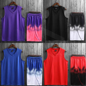 Uniforme de baloncesto cómodo de talla grande sin mangas para hombres BSCI, poliéster, conjunto de ropa deportiva, uniforme de baloncesto para adultos al aire libre - Product Image 4