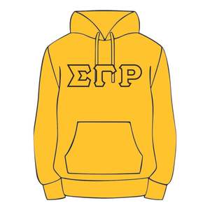 Sigma Gamma Rho Gold Pullover Sudadera con capucha Mezcla de algodón Premium SGRho Greek Sorority Apparel Bordado personalizado Divine Nine HBCU - Product Image 2