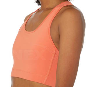 สปอร์ตบราสำหรับผู้หญิงรุ่นใหม่ รองรับแรงกระแทกสูง คุณภาพพรีเมียม ผลิตจากผ้าสแปนเด็กซ์/ไนลอน ทนทาน ระบายอากาศได้ดี คอกลม สำหรับออกกำลังกาย - Product Image 4