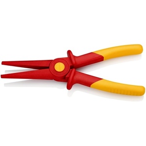 Alicates de Punta Plana KNIPEX de 220 mm de Longitud Total, Reforzados con Fibra de Vidrio y Plástico, con Zona de Plástico Blanco, Destornilladores Promocionales - Product Image 4