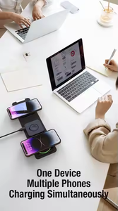 Chargeur sans fil magnétique pliable 3-en-1 OEM <span class=keywords><strong>DOM</strong></span>, puissance de sortie forte 10W/15W pour montre et autres appareils - Product Image 3