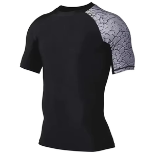 Ensembles de Rashguards de surf par sublimation pour hommes, avec protection solaire UV, et ensembles de maillots de compression BJJ, vente en gros - Product Image 1