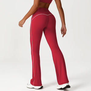 Wholesale Custom High-Waisted Sports Workout Yoga Pants for Women Soft Polyester <b>Gym</b> Fitness <b>Leggings</b> Breathable Feature <b>Pocket</b> - Product Image 3