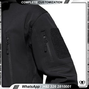 Veste de bombardier de vol pour hommes personnalisée décoration de fourrure nouveau Design 100% polyester solide léger fermeture à glissière chaud support d'hiver - Product Image 4