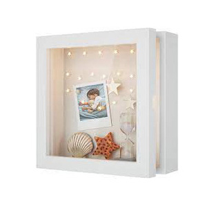 Memory Keepsake American Style Europe Shadow Box Picture Frame 3D Shadow Box With Led <b>Light</b> - Product Image 5