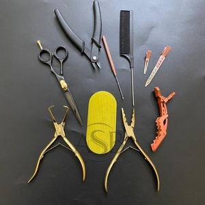 Juego de herramientas de alicates para extensiones de cabello de acero inoxidable de alta calidad personalizados al por mayor Diseña tu propio peinado de cabello humano - Product Image 5