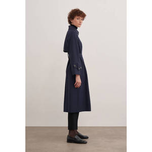 Gabardina Azul Marino de Corte Holgado para Otoño - Product Image 5