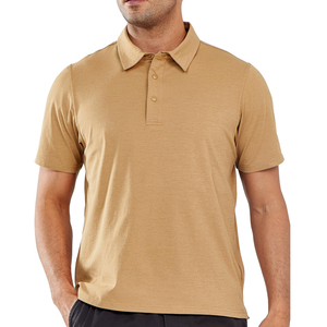 เสื้อโปโลคอกลมแขนสั้นผ้าถักคุณภาพสูง พิมพ์โลโก้ตามสั่ง สำหรับฤดูร้อน เหมาะสำหรับชุดทำงานทีม ขายส่ง - Product Image 1