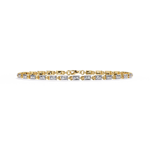 Fabulous 18K <b>Gold</b> Lab Grown Diamond Bracelet & <b>Bangle</b> Luxurious Jewelry - Product Image 1