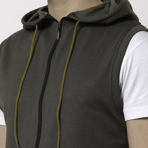 Sweat à capuche épais d'hiver de haute qualité avec broderie personnalisée et logo Sweat à capuche de qualité supérieure Sweats à capuche sans manches personnalisés de créateur - Product Image 6