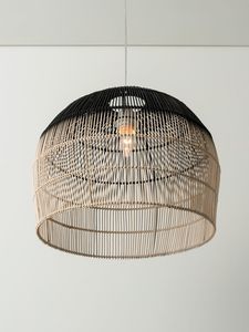 Venta Especial: Lámparas Colgantes Hechas a Mano con Mimbre de Ratán Natural Japonés, Diseño Rústico LED, Tamaño Personalizable para Restaurante - Product Image 3