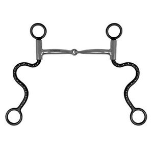 Broca de alta calidad S Curb Shank Smooth Snaffle Bit - Product Image 1