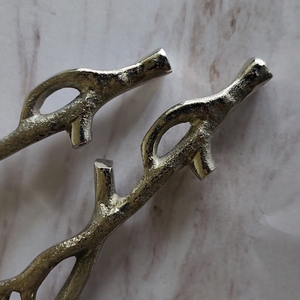 <b>Cake</b> Knife And <b>Cake</b> Server Knife With Leaf Design Handle In Brass Stainless Steel New Arrival For Birthday Event Wedding Parties - Product Image 3