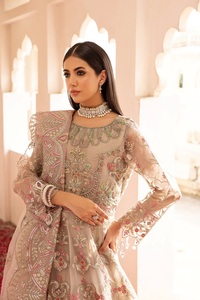 Ladies Wholesale Partywear Kameez Shalwar <b>Organza</b> Winterwear Shalwar Kameez Suit Embroidered <b>Organza</b> Wedding Wear Pakistani Suit - Product Image 3