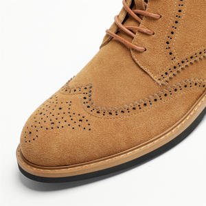 Bottes courtes en cuir pleine fleur avec doublure respirante et résistantes à l'usure pour le quotidien, les trajets et les activités de plein air - Product Image 3