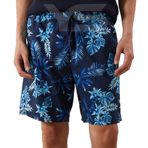 Pantalones cortos de sublimación de poliéster 100% con cierre de cordón estilo informal transpirable frente logotipo personalizado corto - Product Image 6