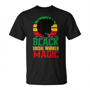 Camiseta Social Worker Magic American 1865 Africa Juneteenth, celebra la diversidad y la inclusión - Product Image 2
