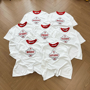 Insomnie unisexe 100% coton Boxy T-Shirts écologique été Streetwear Logo personnalisé broderie impression épaule manches courtes - Product Image 2