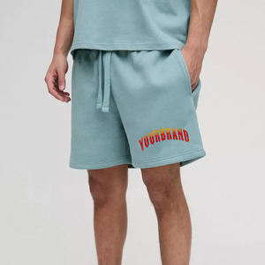 Vêtements décontractés d'été de haute qualité top vente artical respirant 100% coton DTG Logo imprimé avec poches latérales shorts pour hommes - Product Image 1