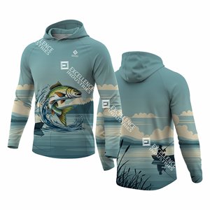 Camisa de pesca de rendimiento de manga larga para hombre Nuevo diseño Tallas grandes Venta al por mayor Sublimación Poliéster en blanco con características de protección - Product Image 3