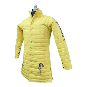 Gambesons médiévaux européens historiques en coton, armure cousue à la main, technique de couture réanimée, motif uni pour l'artisanat textile - Product Image 3