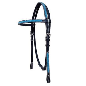 ชุดอุปกรณ์ขี่ม้าหนังแท้แบบตะวันตก สายจูงม้า ทนทาน สำหรับการแข่งขัน - Product Image 1