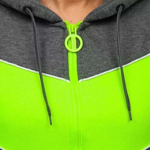 เสื้อฮู้ดสตรีแฟชั่นสตรีทแวร์สำหรับฤดูหนาว ขายส่งจากโรงงาน ดีไซน์ใหม่ปี 2025 แบบซิปครึ่งตัว สกรีนโลโก้ได้ - Product Image 4