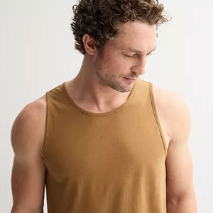 Respirant hommes Muscle coton personnalisé sans manches débardeur Gym musculation débardeurs gris foncé - Product Image 6