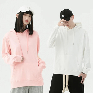 Los mejores fabricantes 300GSM Custom Y2K Baggy Soft Winter Sports Streetwear Cordón Plain Solid Pullover Hoodies para Unisex - Product Image 4