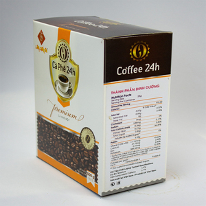 กาแฟ 24H กาแฟบดคุณภาพดี ODE / OEM สําหรับการใช้ขายส่งพร้อมน้ําเดือดใช้งานง่ายบรรจุในถุงกระดาษกล่อง - Product Image 2