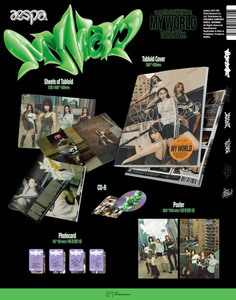 Paquete de Productos de K-POP aespa [MY WORLD] 3er Mini Álbum CD, Tarjeta Fotográfica, Audio de Alta Calidad, EP Coleccionable, Sellado Oficial - Product Image 2