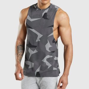 Wholesale Men Tank Top Oem Mesh Sexy Quick Dry Men's Workout <b>Stringer</b> Singlet Fitness Gym Tank Top for Men - Product Image 1