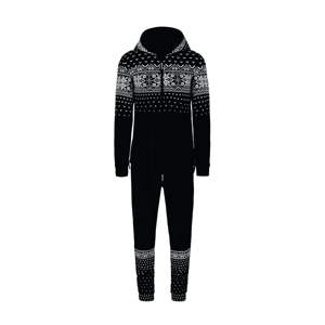 จั๊มสูทอัลไพน์สีดำสำหรับทุกเพศการพิมพ์โลโก้ปัก50% โพลีเอสเตอร์50% ผ้าฝ้ายพร้อมซิปปิด - Product Image 3