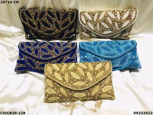 Pochette de soirée de styliste ethnique faite à la main - Product Image 6